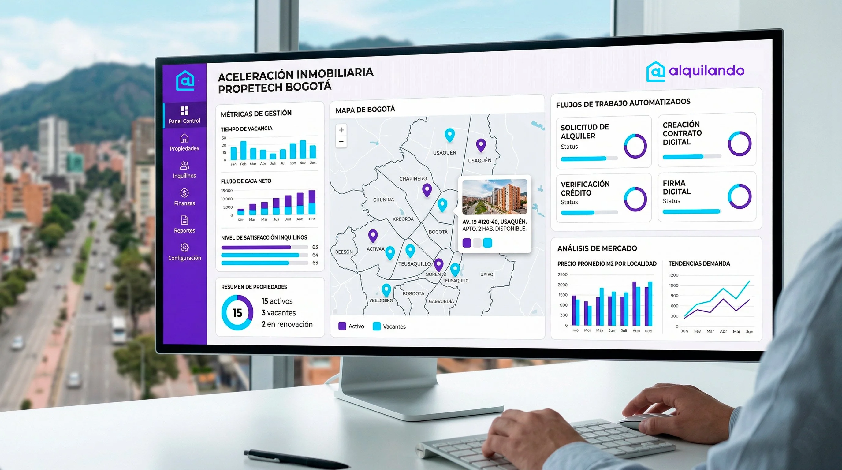 Cómo la consolidación de las plataformas PropTech acelera el alquiler de tu inmueble en Bogotá